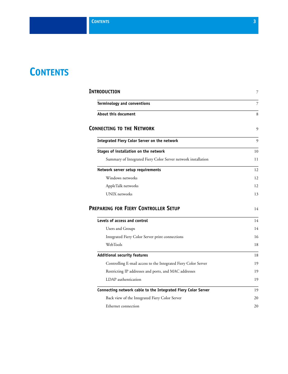 Ontents | Xerox 700 User Manual | Page 3 / 80