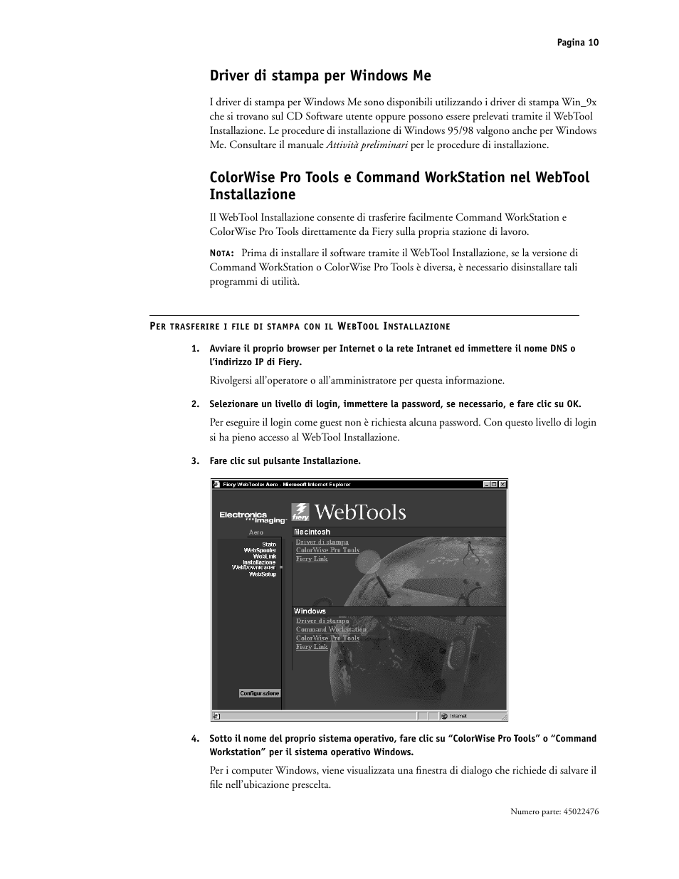 Driver di stampa per windowsme, Driver di stampa per windows me | Xerox X12 User Manual | Page 32 / 70
