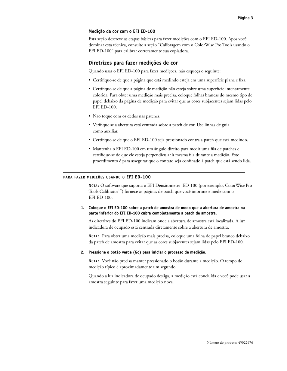 Diretrizes para fazer medições de cor | Xerox X12 User Manual | Page 61 / 70
