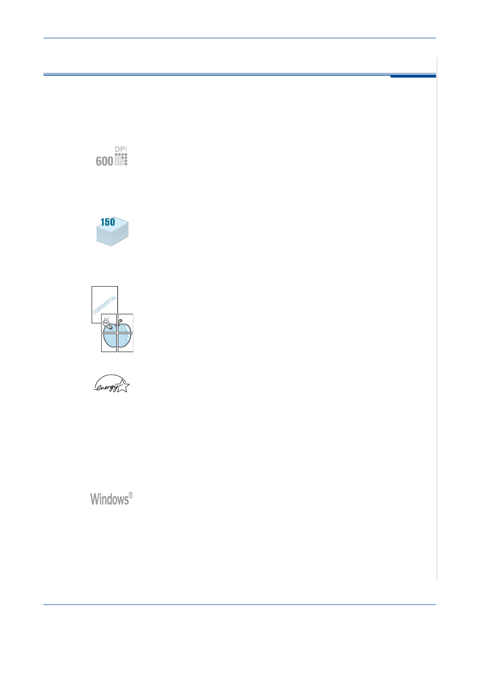 Special features, Special features -7 | Xerox PE220 User Manual | Page 13 / 200