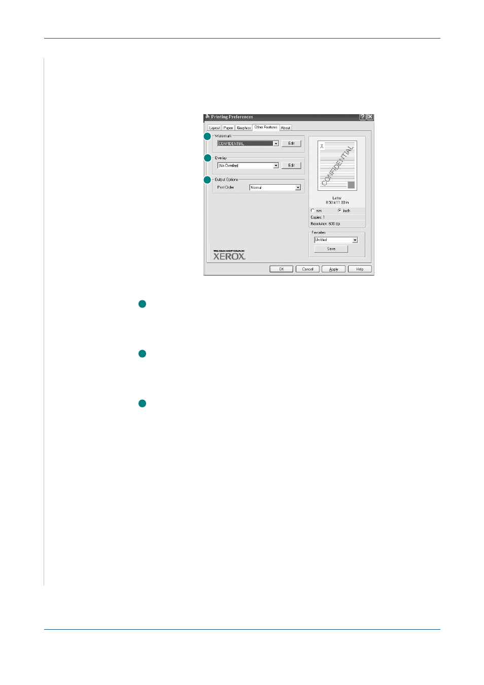 Other features tab, About tab | Xerox PE220 User Manual | Page 80 / 200