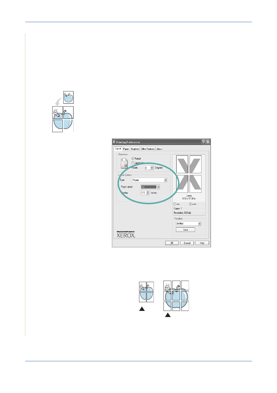 Printing posters -18, Printing posters | Xerox PE220 User Manual | Page 84 / 200