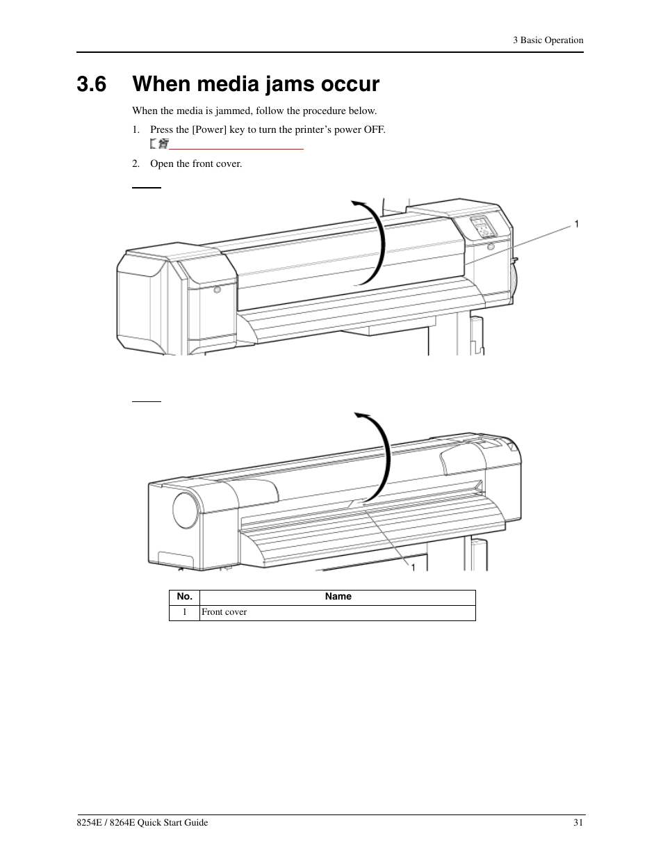 6 when media jams occur, When media jams occur | Xerox 8264E  EN User Manual | Page 37 / 50