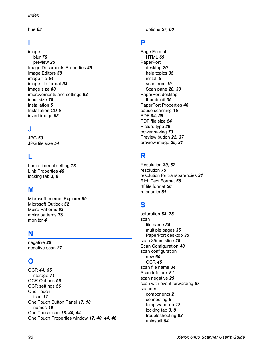 Xerox 6400 User Manual | Page 101 / 103