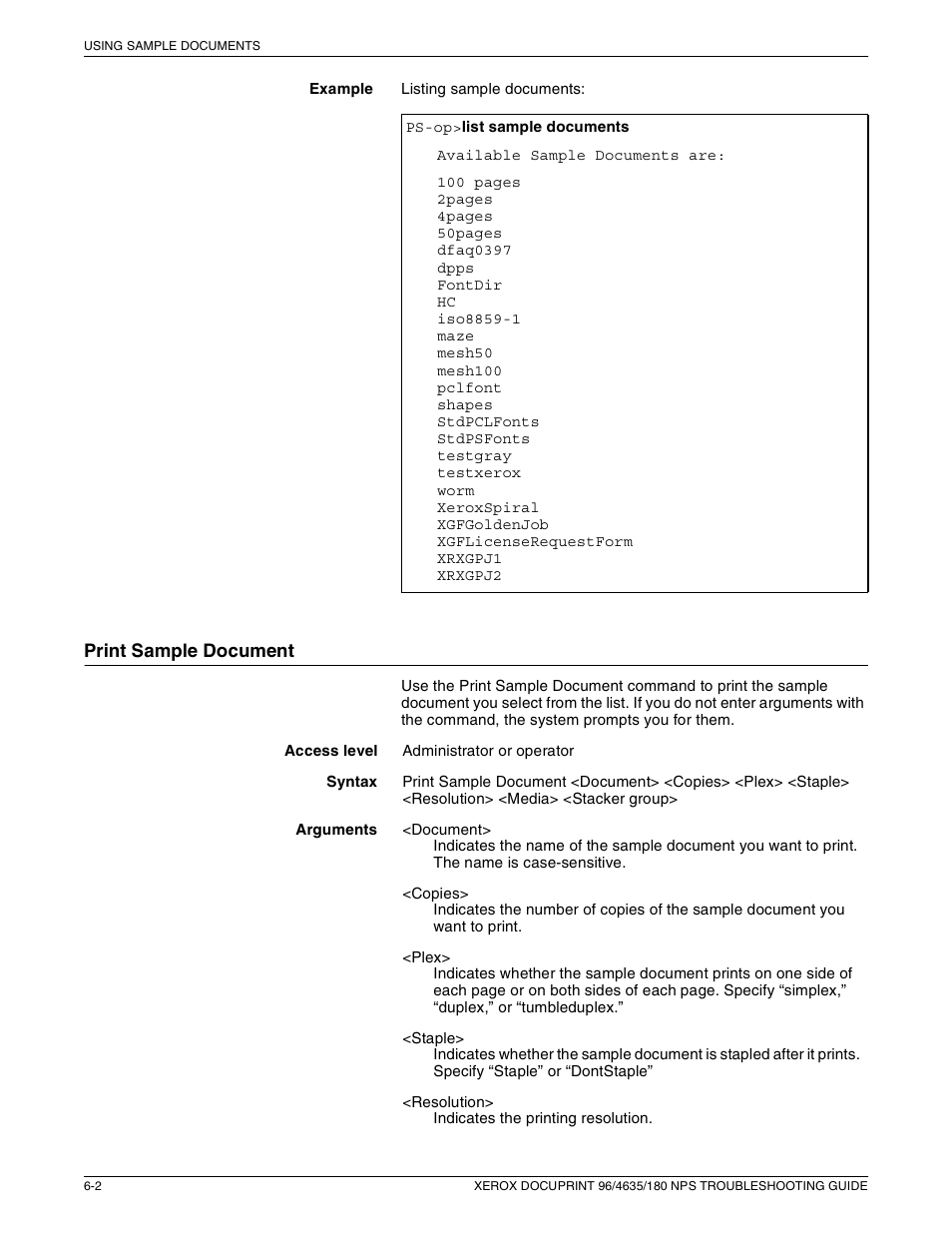 Xerox 180 NPS User Manual | Page 42 / 62