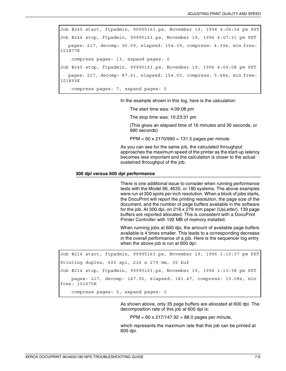 Xerox 180 NPS User Manual | Page 53 / 62