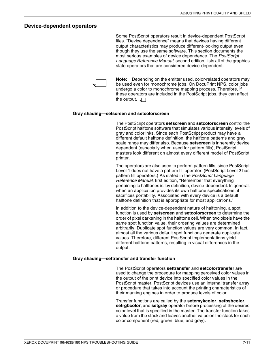 Xerox 180 NPS User Manual | Page 55 / 62