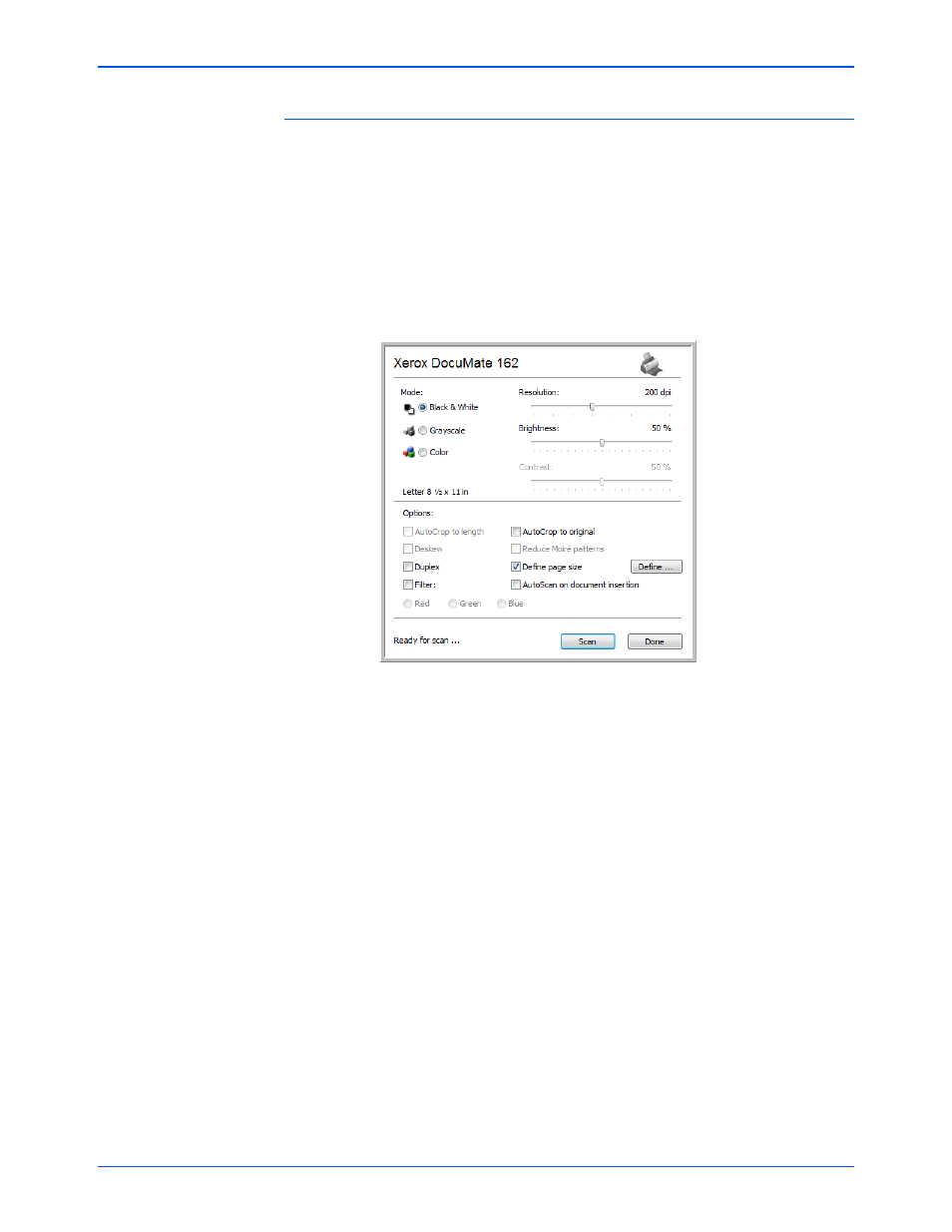 Xerox DocuMate 162 User Manual | Page 52 / 98