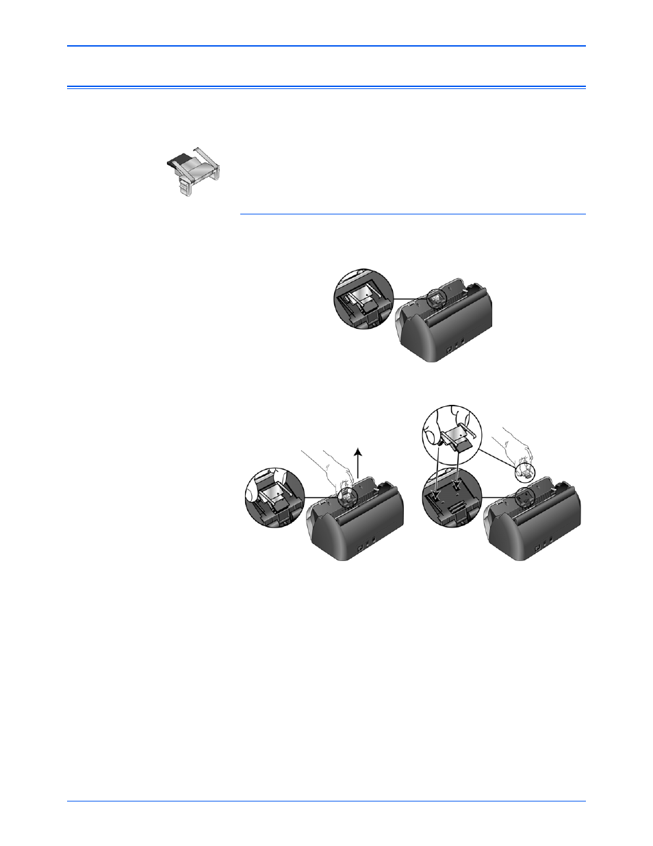 Replacing the adf pad assembly | Xerox DocuMate 162 User Manual | Page 75 / 98