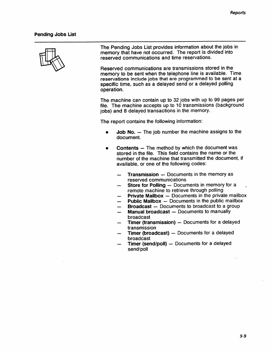 Reports | Xerox 7042 User Manual | Page 115 / 182