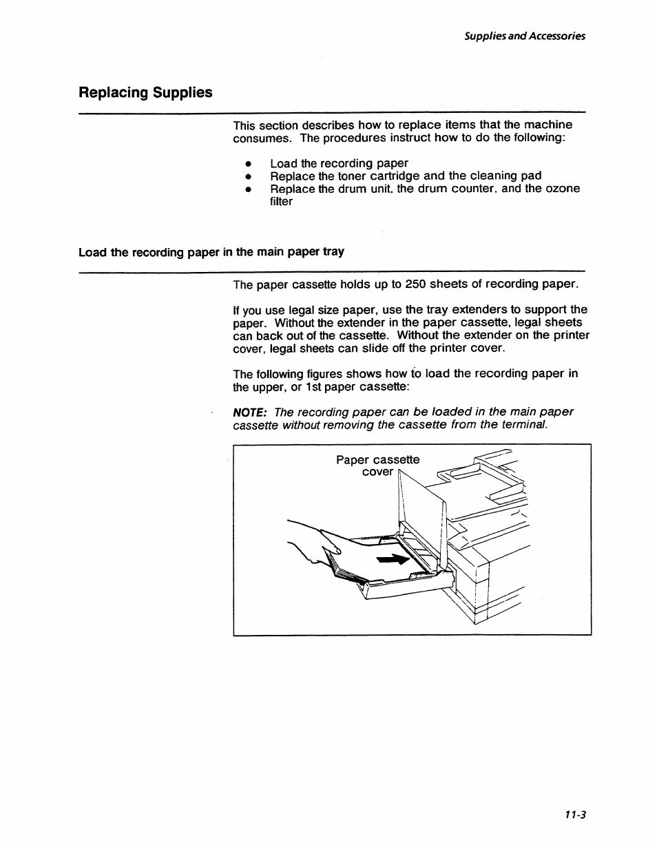 Replacing supplies, Replacing supplies -3, Supplies and accessories | Xerox 7042 User Manual | Page 155 / 182
