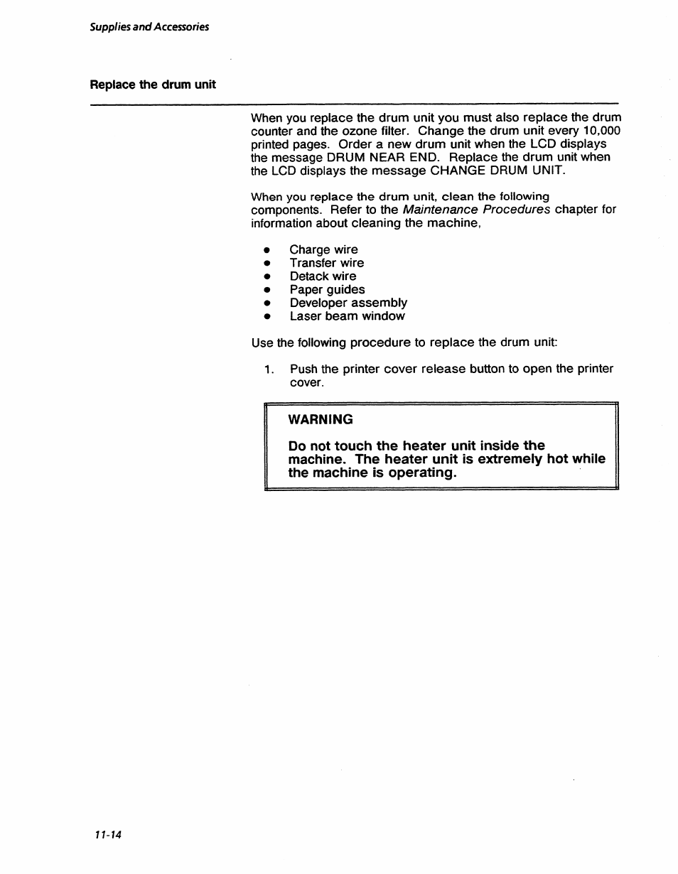 Maintenance procedures, Supplies and accessories | Xerox 7042 User Manual | Page 166 / 182