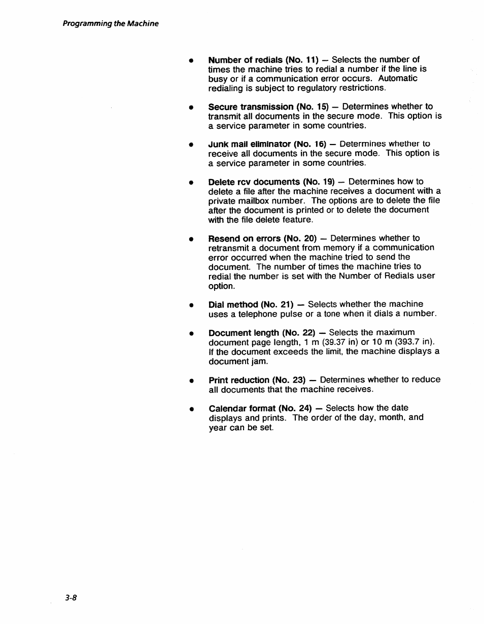 Programming the machine | Xerox 7042 User Manual | Page 42 / 182