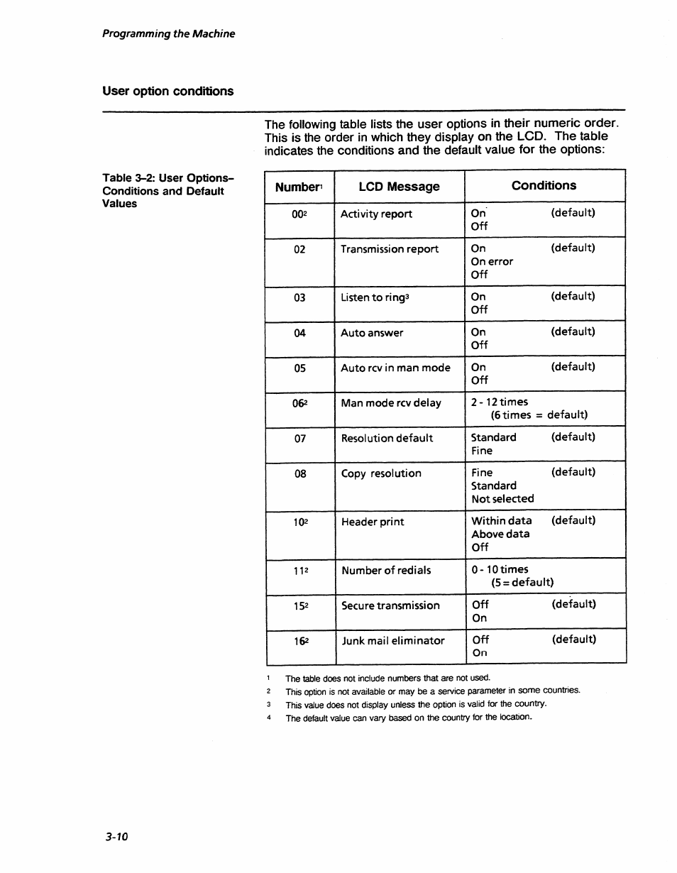Programming the machine | Xerox 7042 User Manual | Page 44 / 182