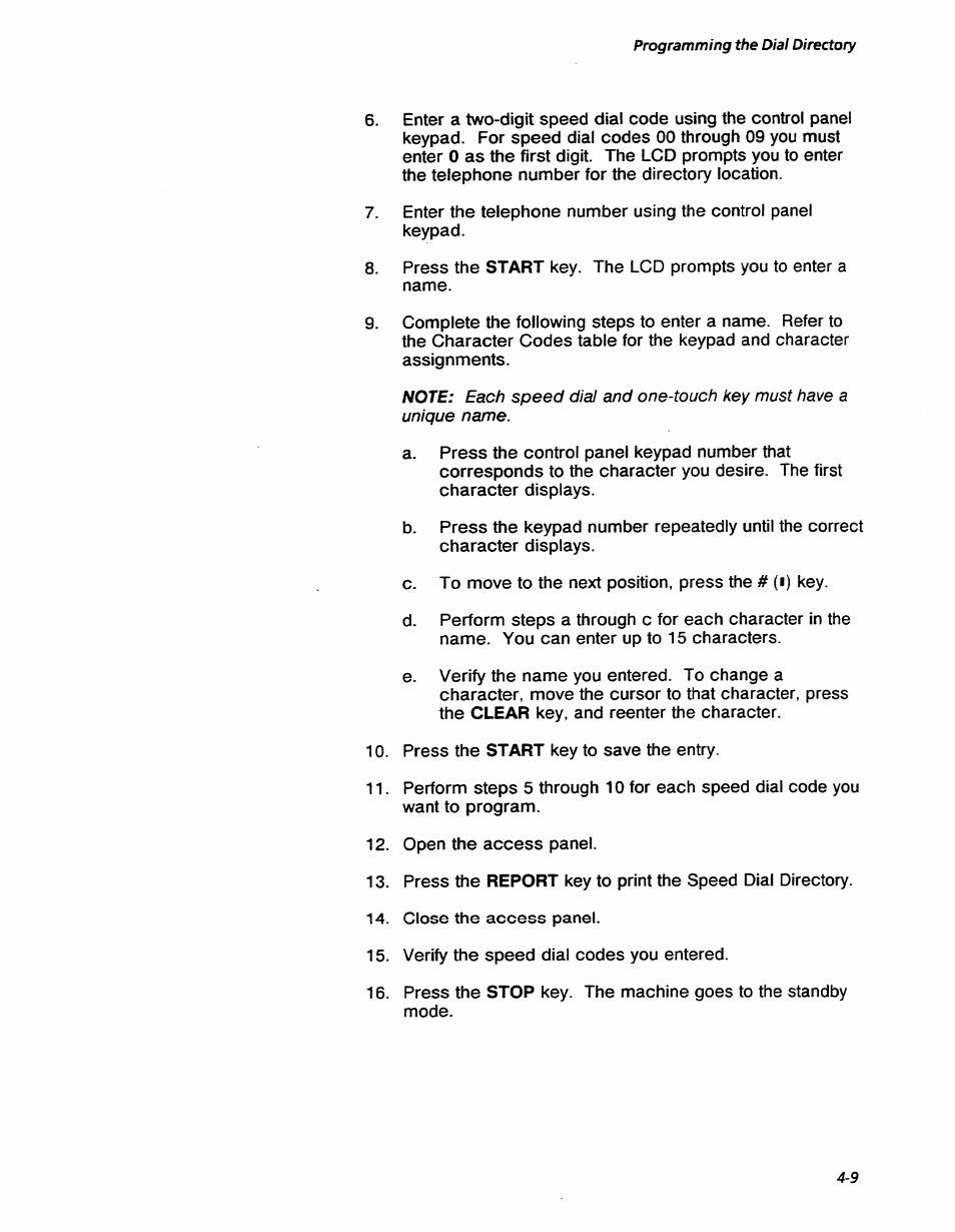 Programming the dial directory | Xerox 7042 User Manual | Page 55 / 182