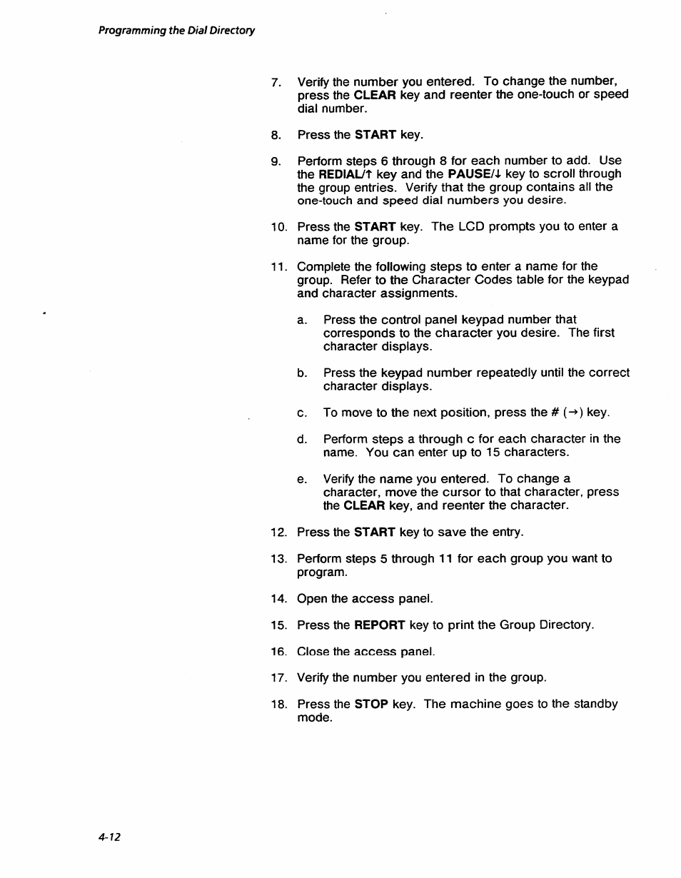 Programming the dial directory | Xerox 7042 User Manual | Page 58 / 182