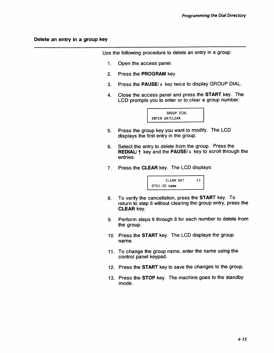 Programming the dial directory | Xerox 7042 User Manual | Page 61 / 182