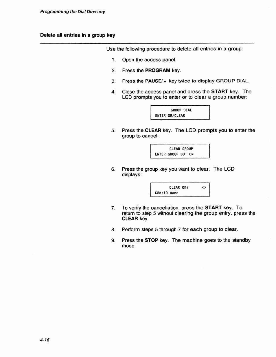 Programming the dial directory | Xerox 7042 User Manual | Page 62 / 182