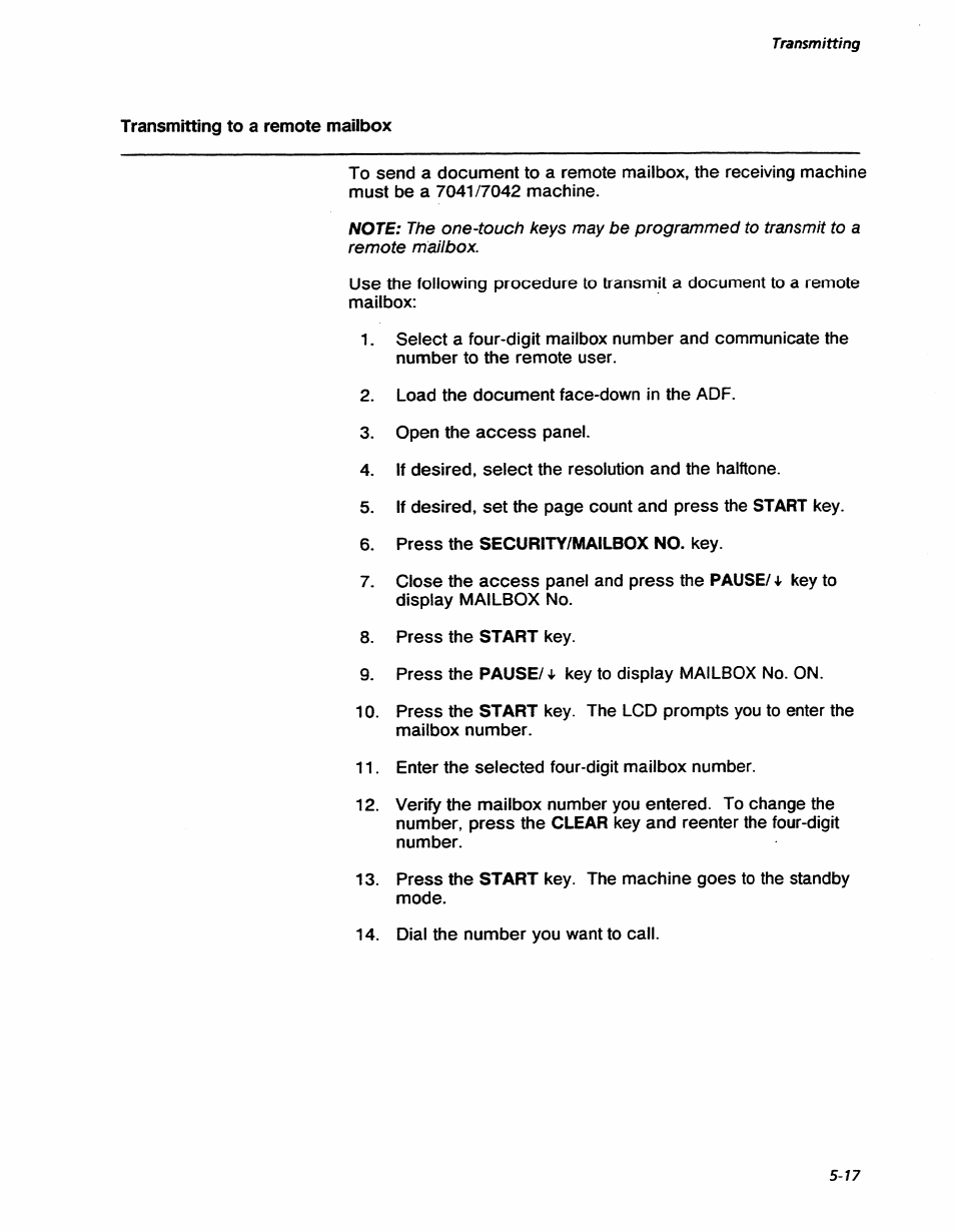 Transmitting | Xerox 7042 User Manual | Page 79 / 182