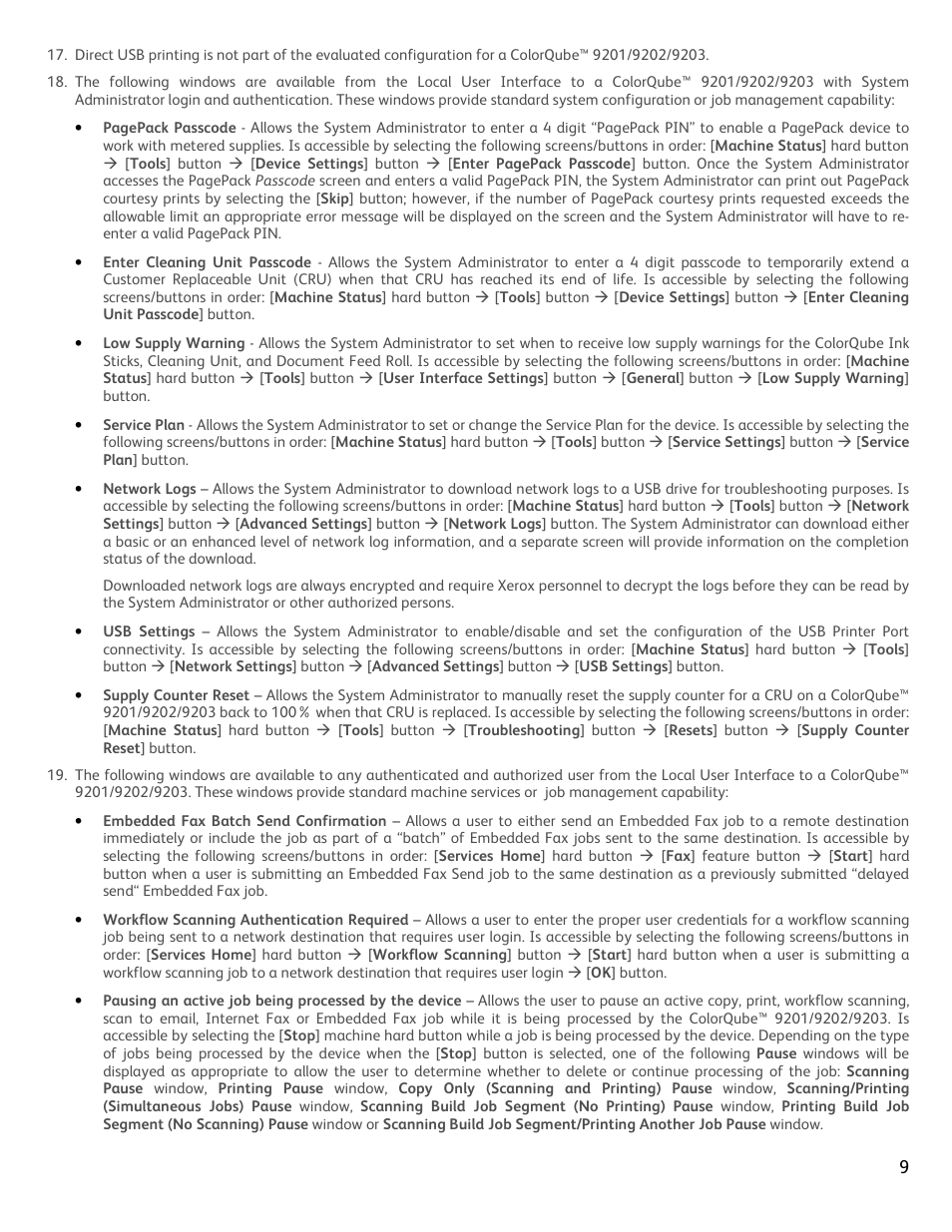 Xerox COLORQUBETM 9203 User Manual | Page 10 / 14