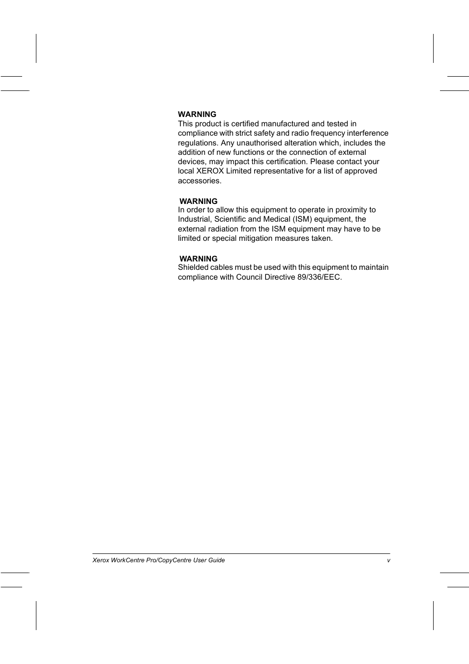 Xerox WorkCentre Pro 75  EN User Manual | Page 5 / 99