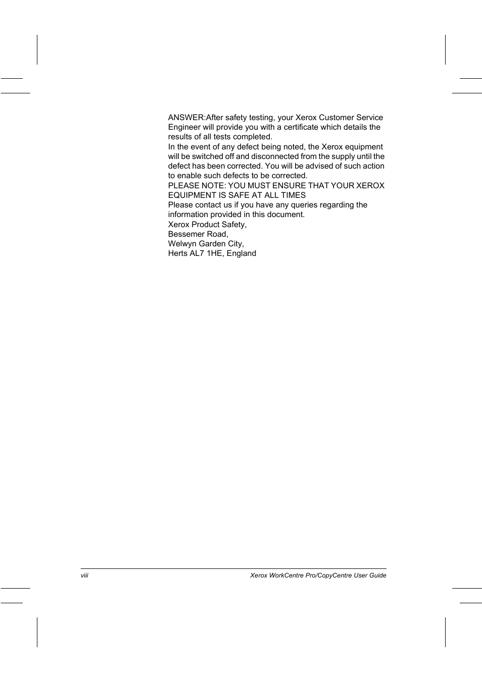 Xerox WorkCentre Pro 75  EN User Manual | Page 8 / 99