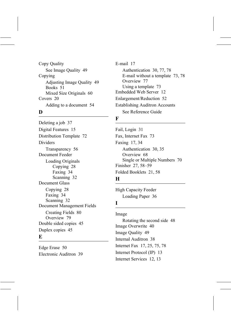 Xerox WorkCentre Pro 75  EN User Manual | Page 96 / 99