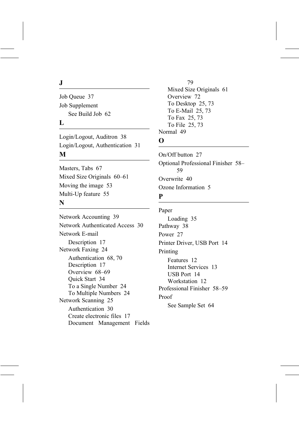 Xerox WorkCentre Pro 75  EN User Manual | Page 97 / 99