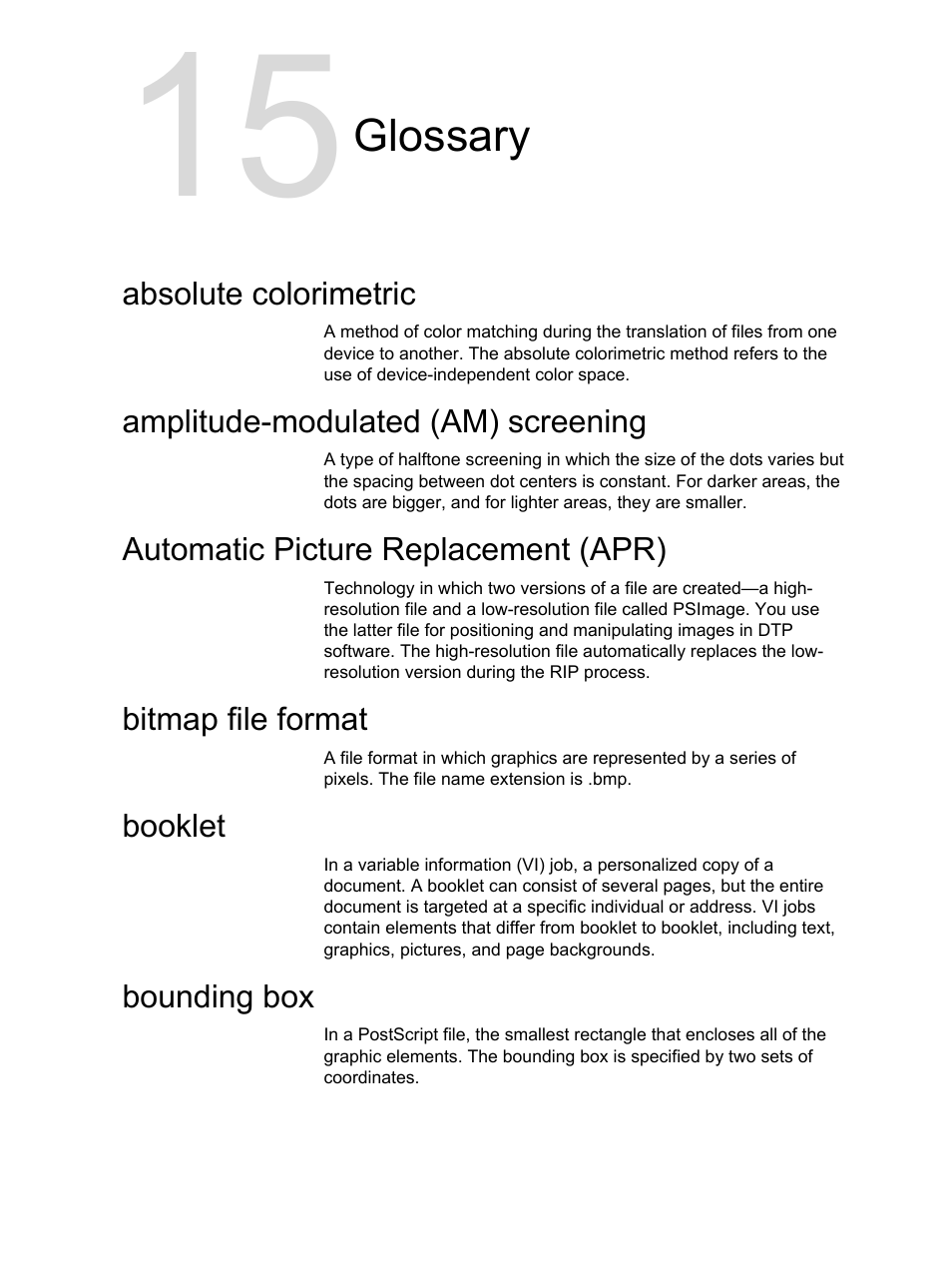 Glossary | Xerox CX PRINT SERVER 560 User Manual | Page 151 / 166