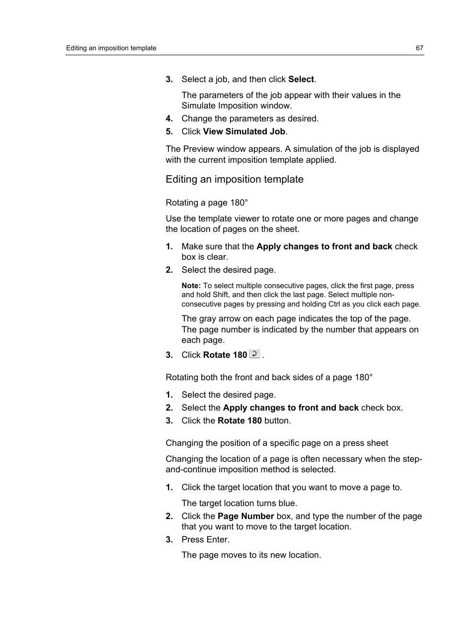 Editing an imposition template | Xerox CX PRINT SERVER 560 User Manual | Page 77 / 166
