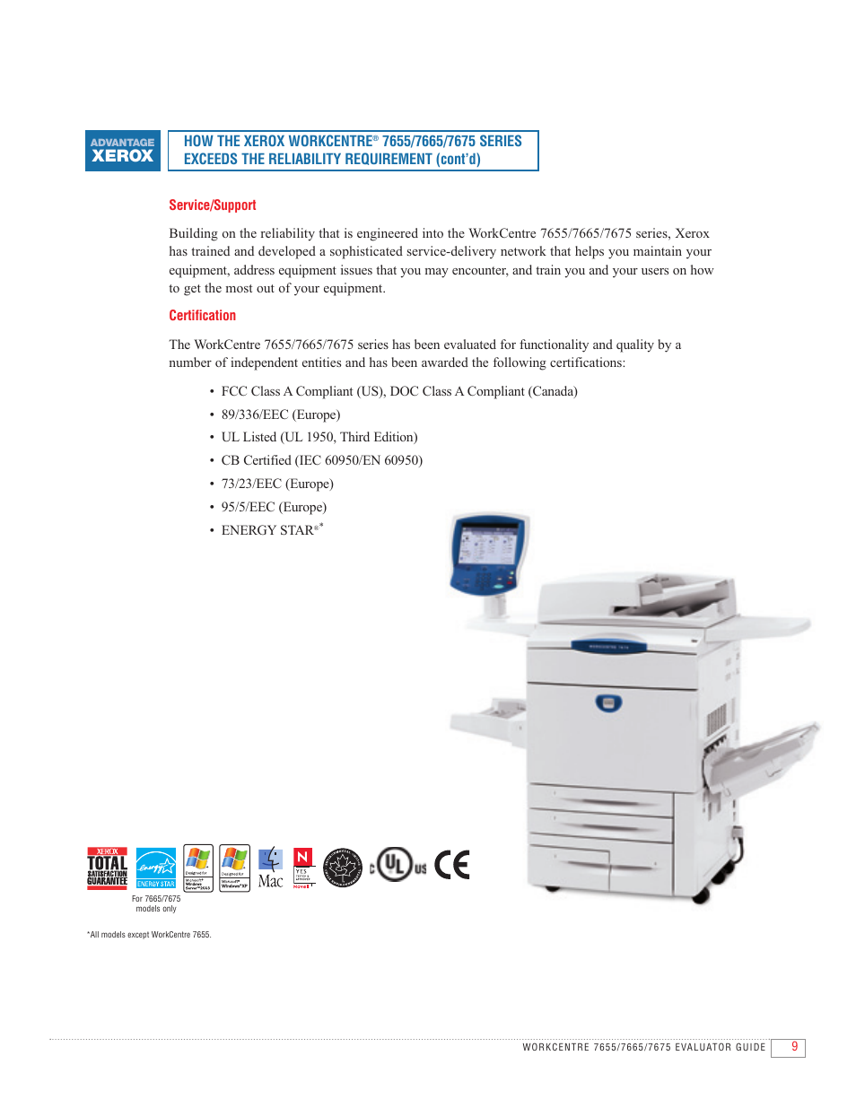 Xerox | Xerox 7655 User Manual | Page 11 / 24