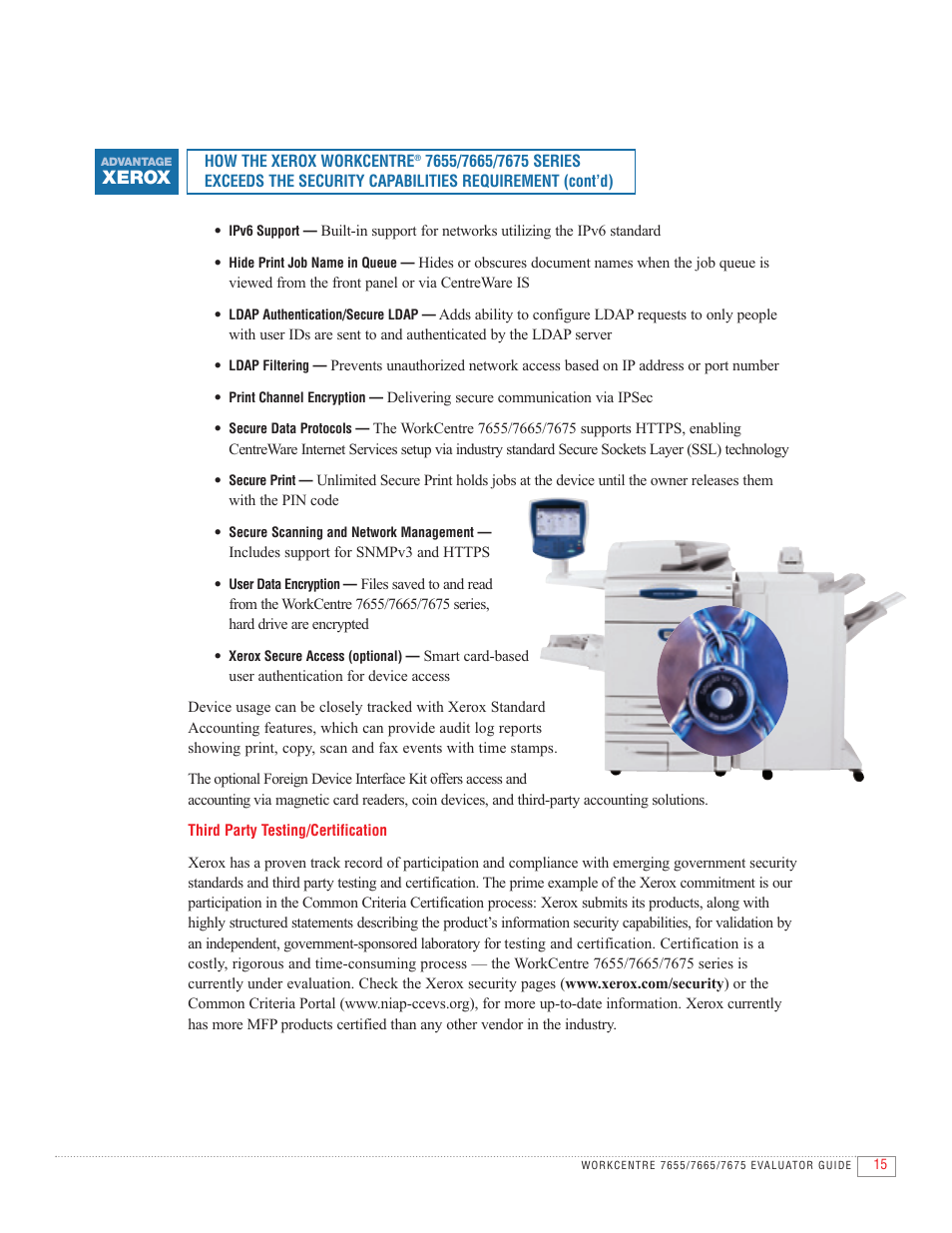 Xerox | Xerox 7655 User Manual | Page 17 / 24