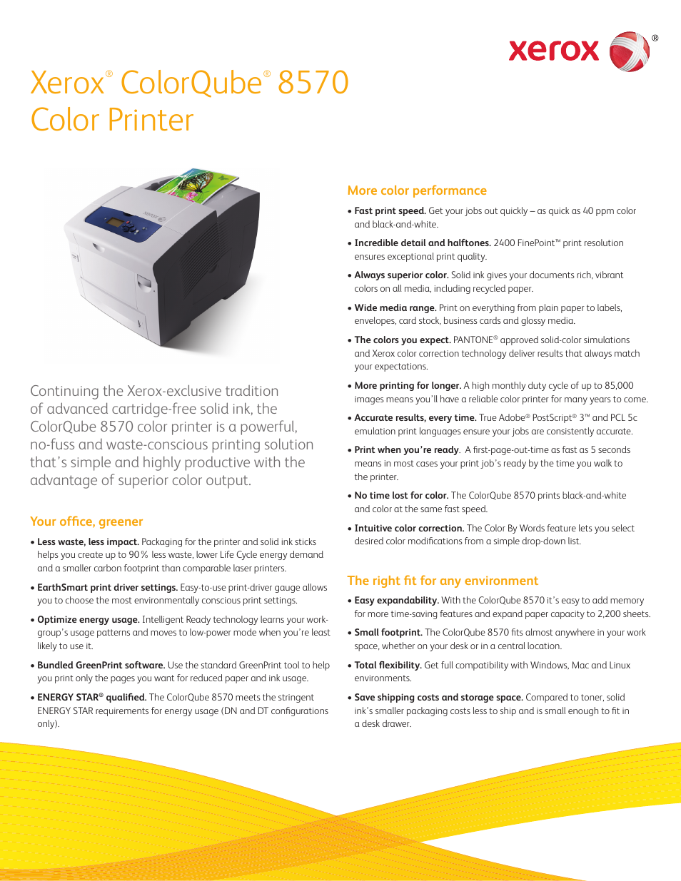 Xerox ColorQube 8570  EN User Manual | 2 pages