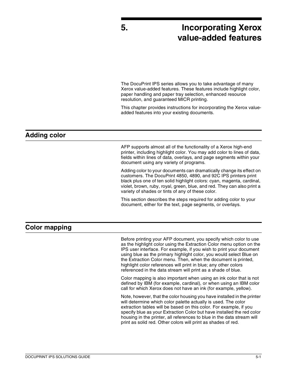 5incorporating xerox value-added features | Xerox 721P88200 User Manual | Page 69 / 110