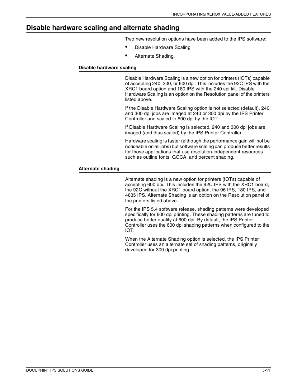 Disable hardware scaling and alternate shading | Xerox 721P88200 User Manual | Page 79 / 110