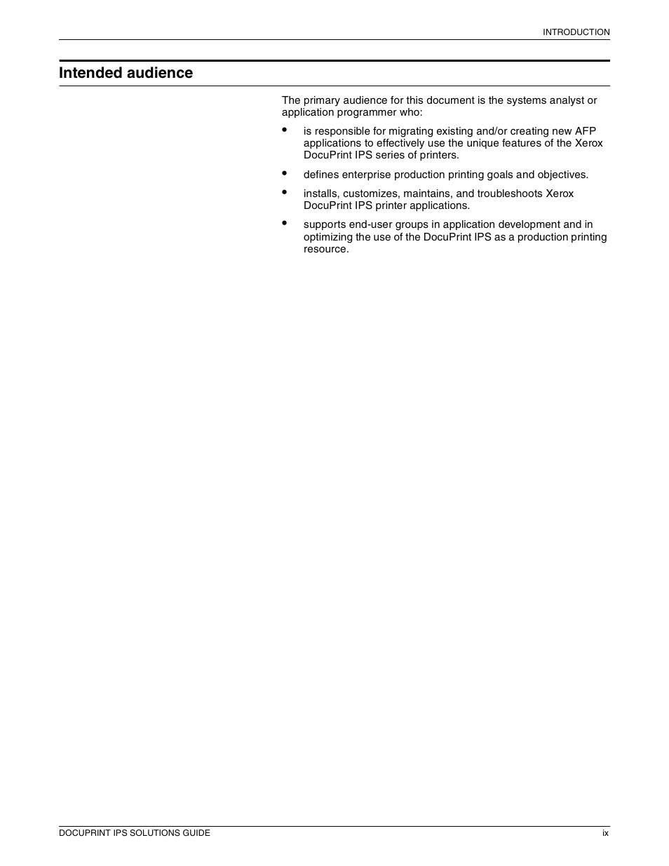 Intended audience | Xerox 721P88200 User Manual | Page 9 / 110