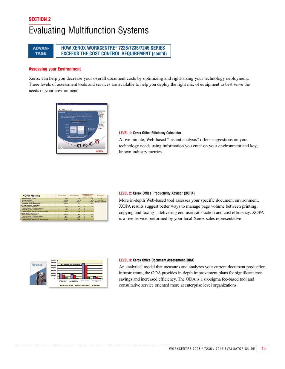 Evaluating multifunction systems | Xerox 7235 User Manual | Page 17 / 24