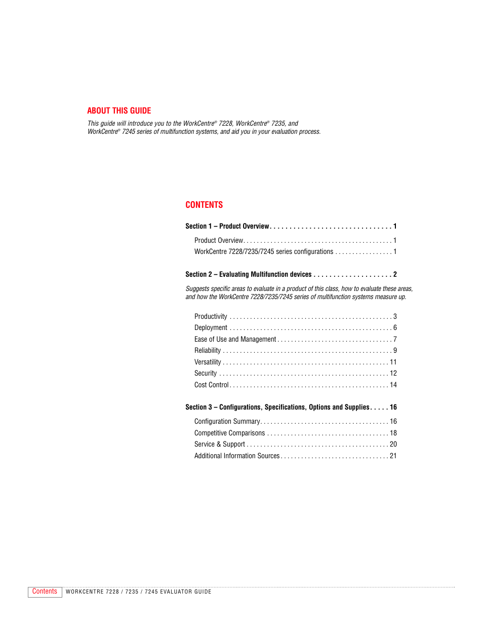 Xerox 7235 User Manual | Page 2 / 24