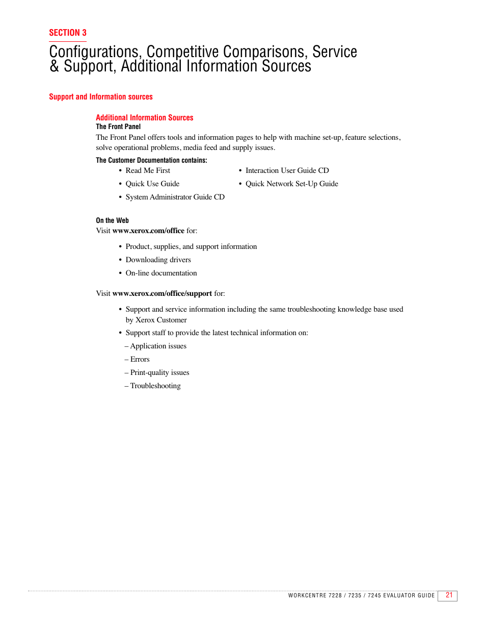 Xerox 7235 User Manual | Page 23 / 24