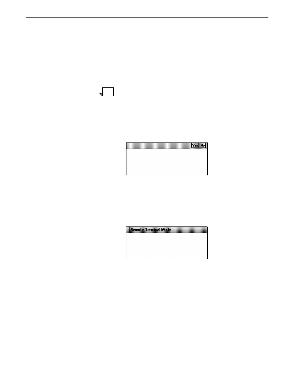Remote terminal, Exit to dos | Xerox 180 User Manual | Page 114 / 362
