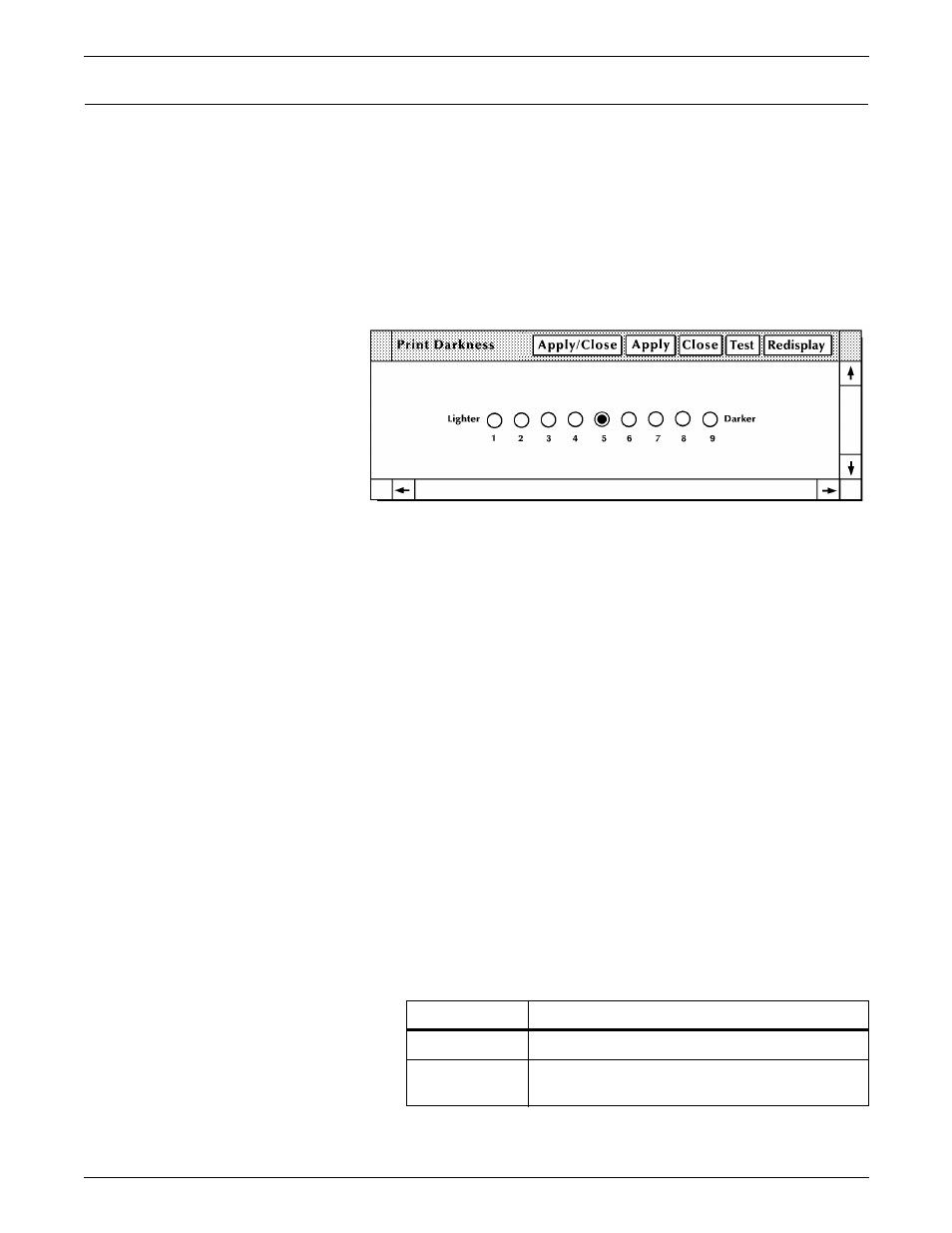 Print darkness | Xerox 180 User Manual | Page 124 / 362