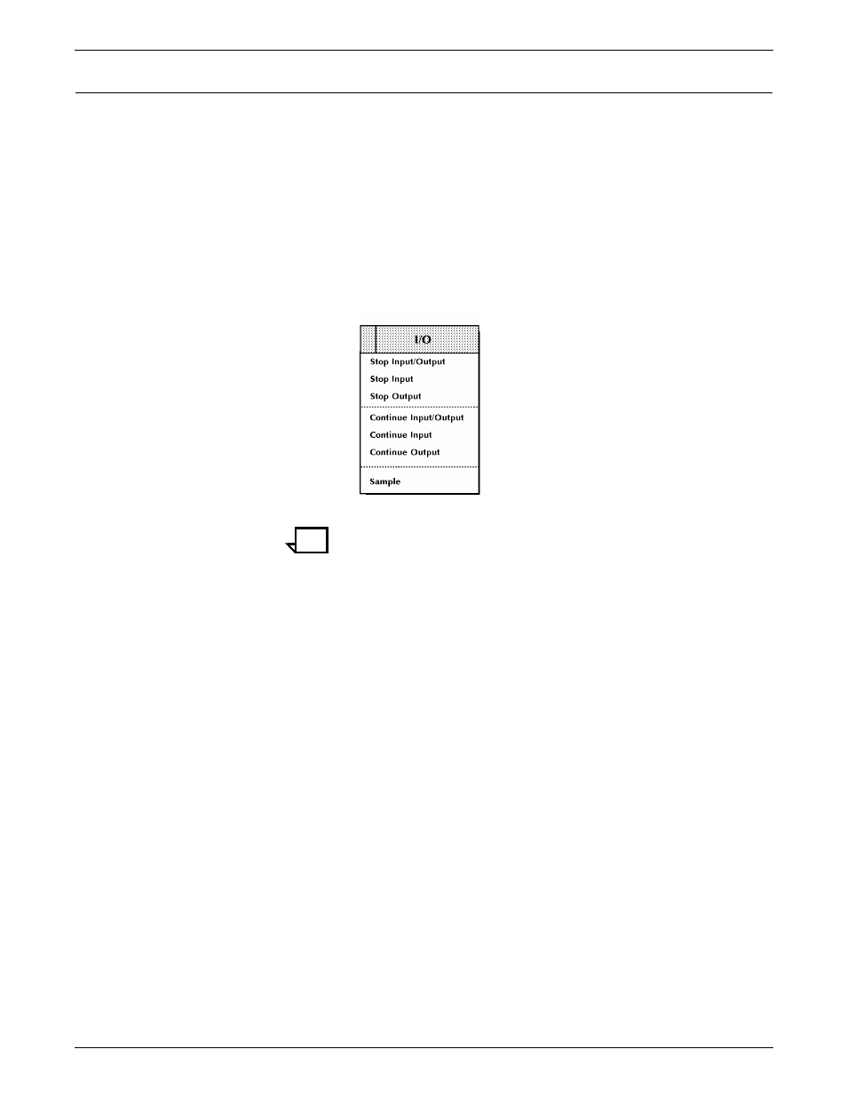 Stop input/output | Xerox 180 User Manual | Page 133 / 362