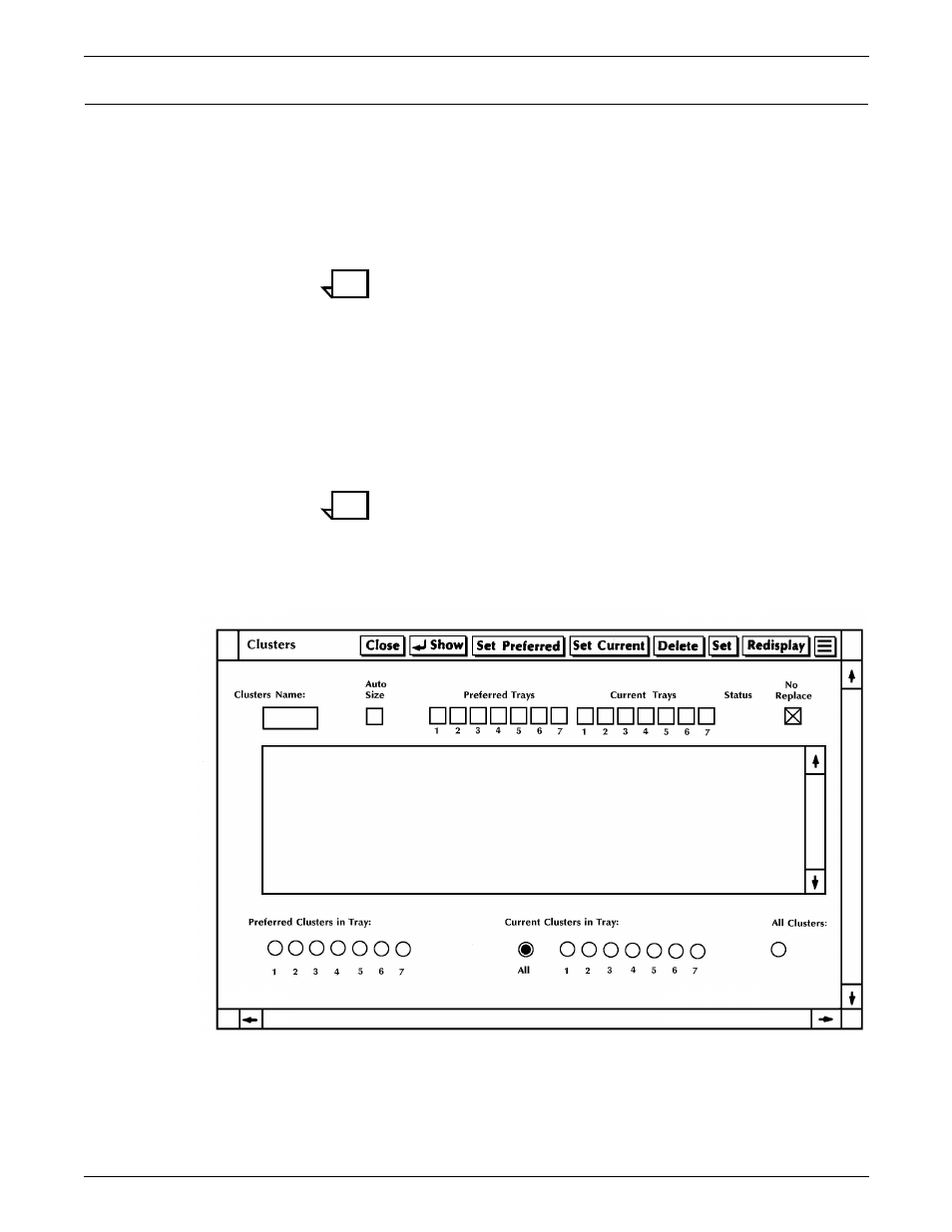 Clusters | Xerox 180 User Manual | Page 212 / 362
