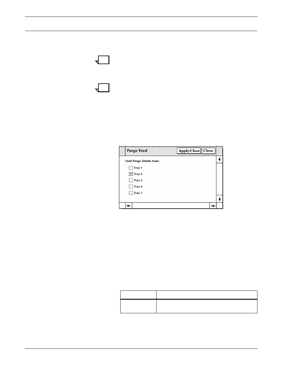 Purge feed | Xerox 180 User Manual | Page 220 / 362
