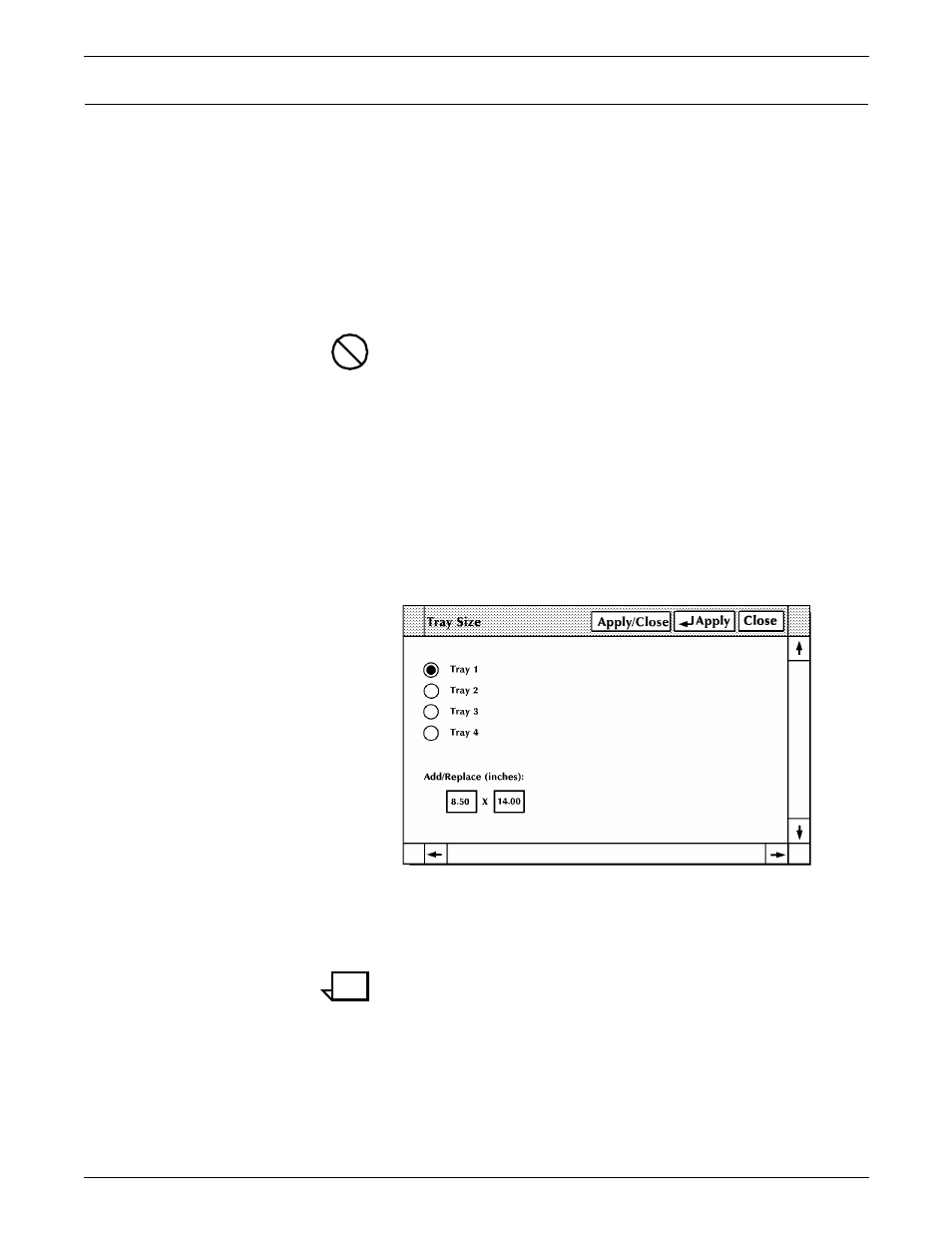 Set tray size | Xerox 180 User Manual | Page 222 / 362