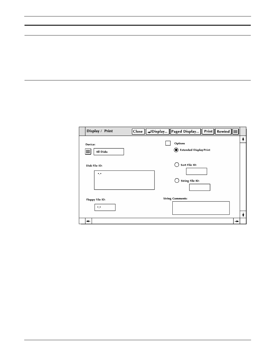 File control tasks, Display/print | Xerox 180 User Manual | Page 241 / 362