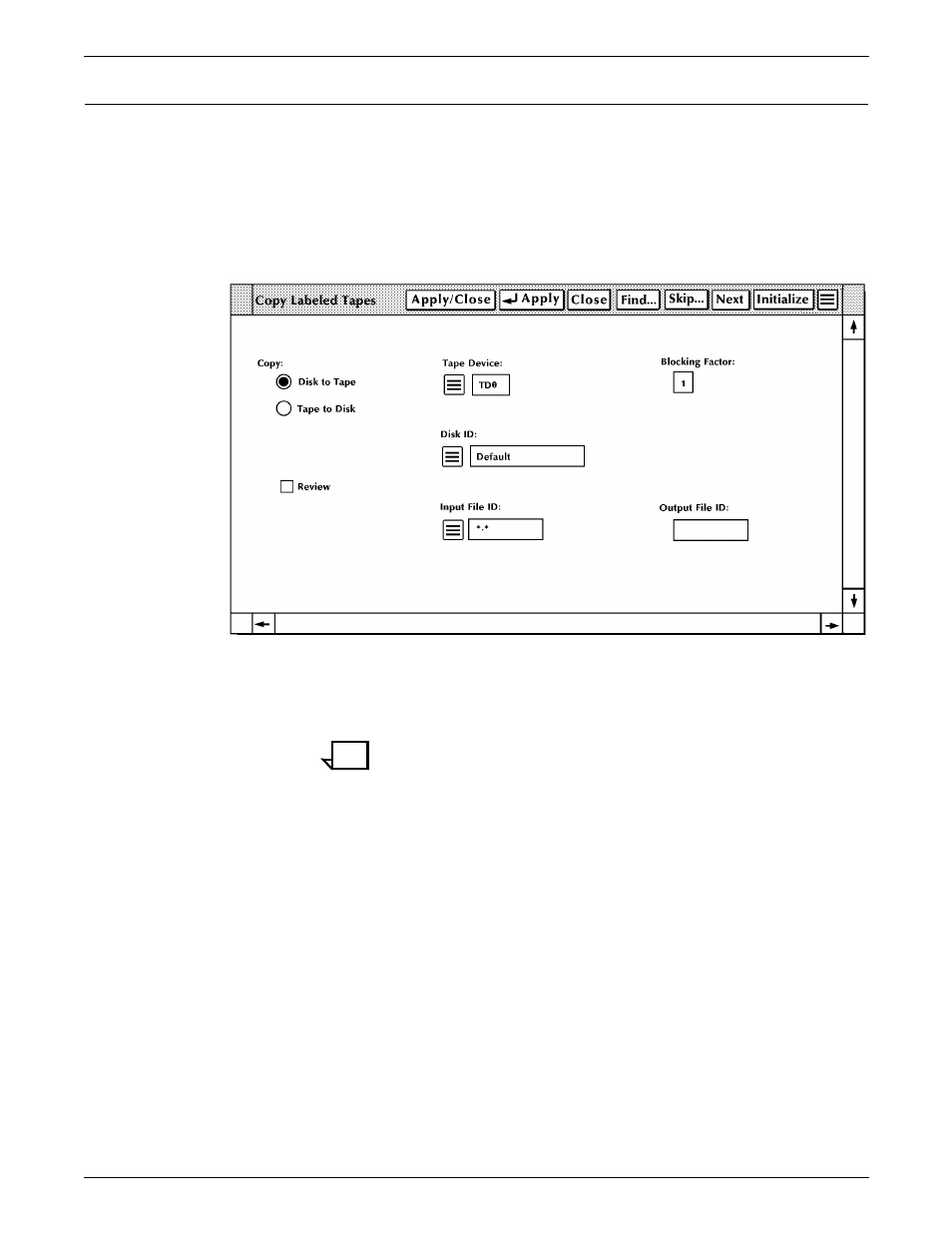 Copy labeled tapes | Xerox 180 User Manual | Page 243 / 362