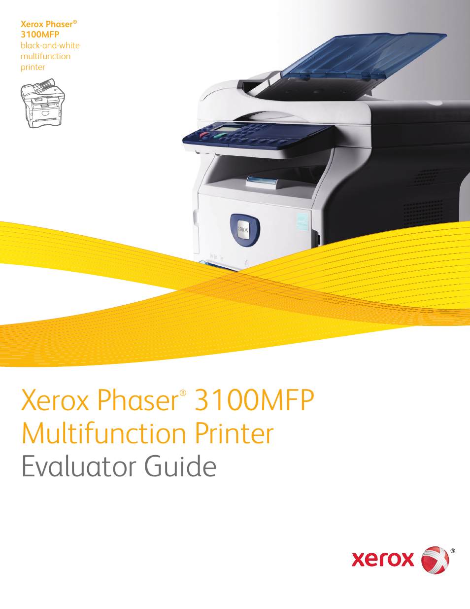Xerox 3100MFP User Manual | 12 pages