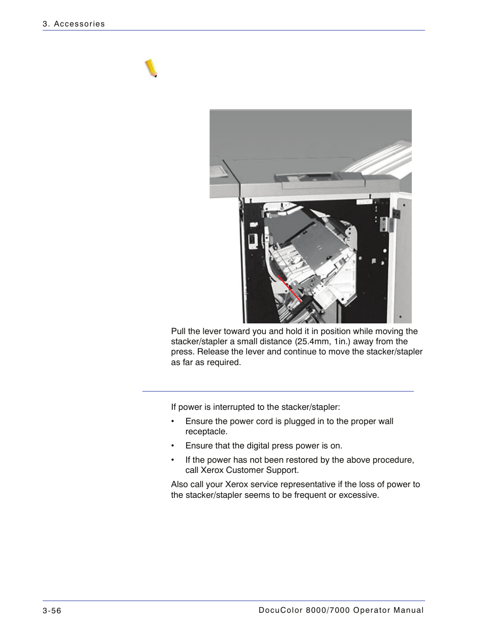 Loss of power, Loss of power -56 | Xerox DocuColor 7000  EN User Manual | Page 130 / 194