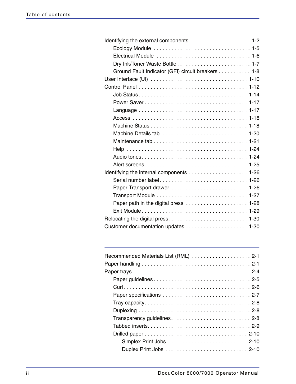 Xerox DocuColor 7000  EN User Manual | Page 4 / 194